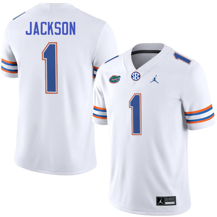 Ty Jackson Florida Jersey,Florida Gators #1 Ty Jackson Uniforms,Jersey Youth-White